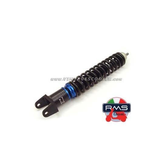 Amortisseur arrière renforçé réglable RMS corps aluminium Vespa 50 - Sprint - rally - PX 